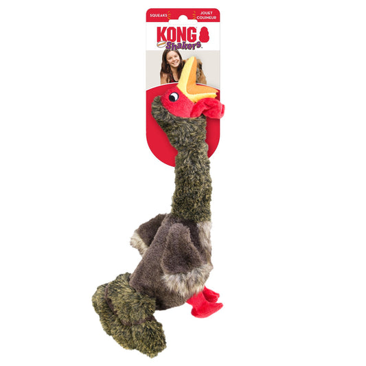 KONG SHAKERS HONKERS TURKEY DOG TOY MULTI-COLOR