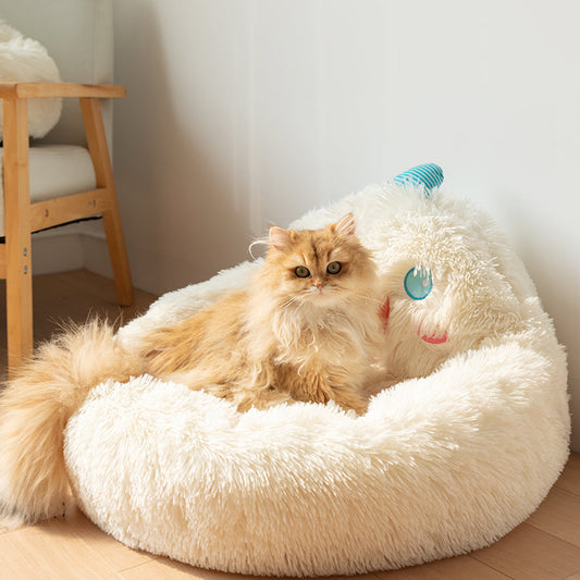 Snow Monster Cat Bed-M